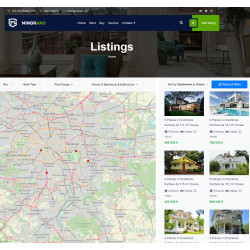 Solution de site web d'agence immobilière basée sur la recherche par carte