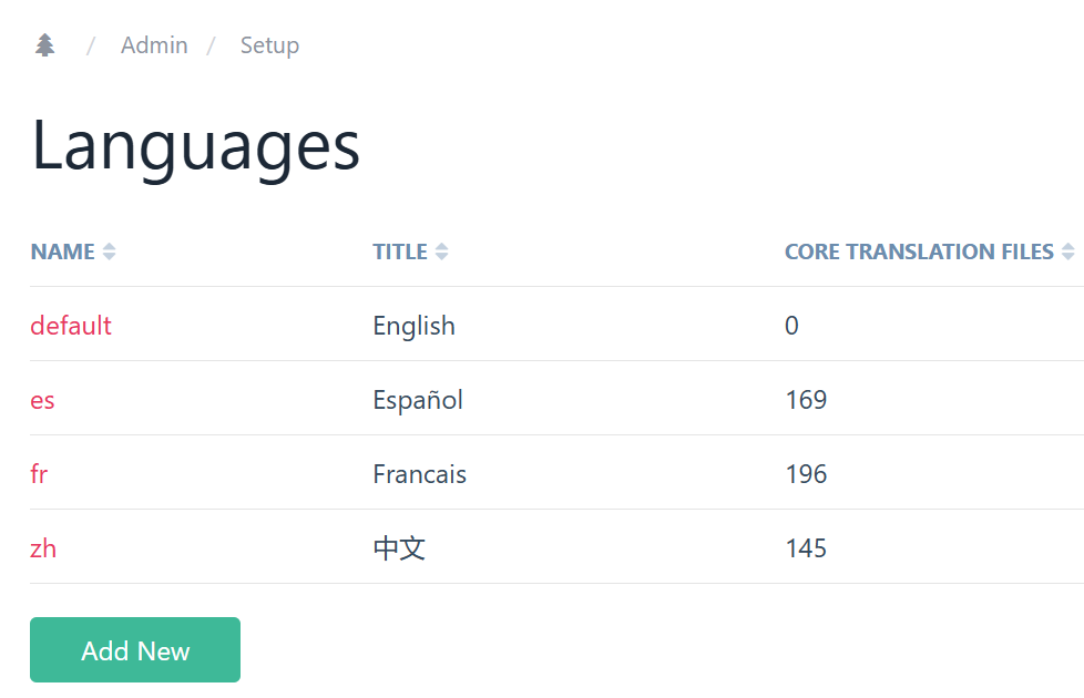 manage languages