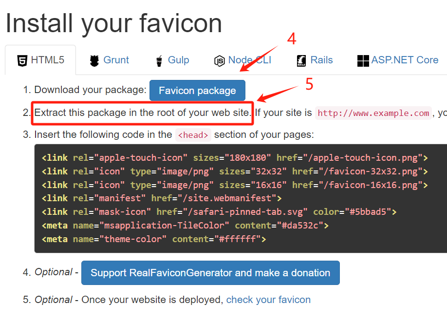 Download Resources and Extract to Website Root Directory